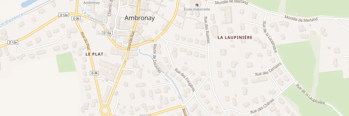 Plan du 2 Rue des Fougères à Ambronay