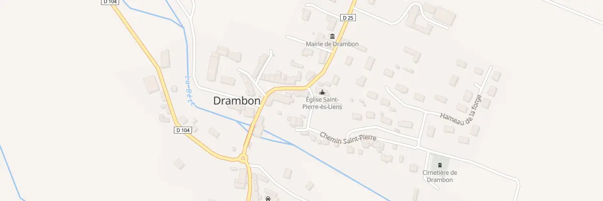 Plan du 1 Pl Saint-Pierre à Drambon