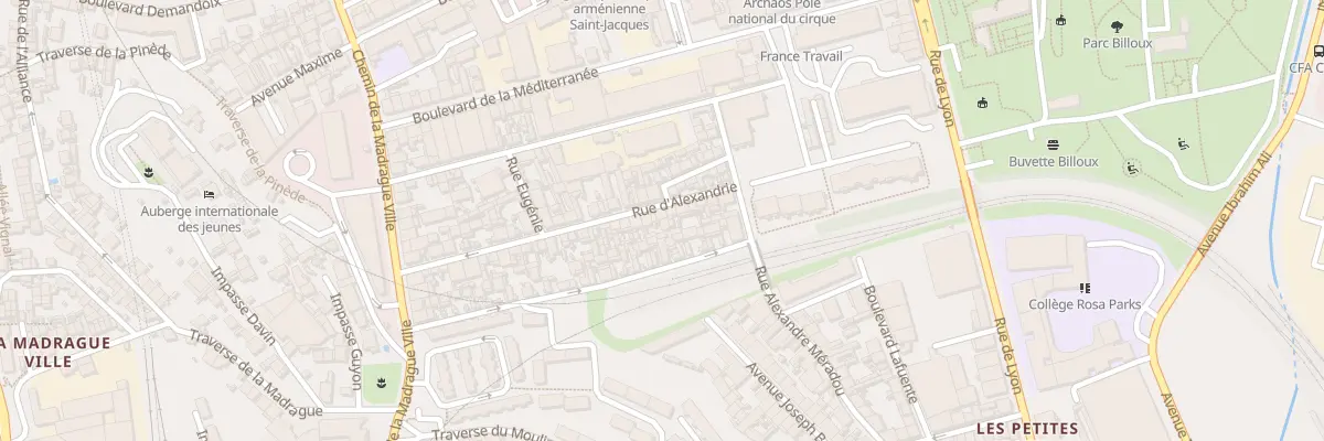 Plan du 15 Rue d’alexandrie à Marseille 15e Arrondissement