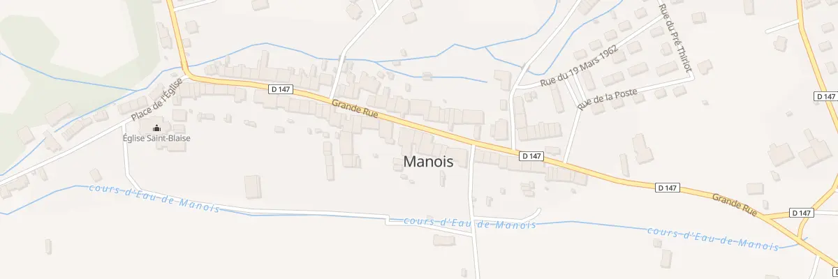 Plan du 36 Gr Grande Rue à Manois
