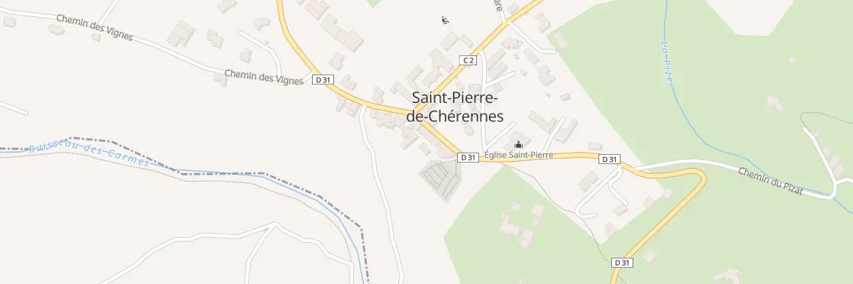 Plan du 30 Rue de l’Eglise à Saint-Pierre-de-Chérennes