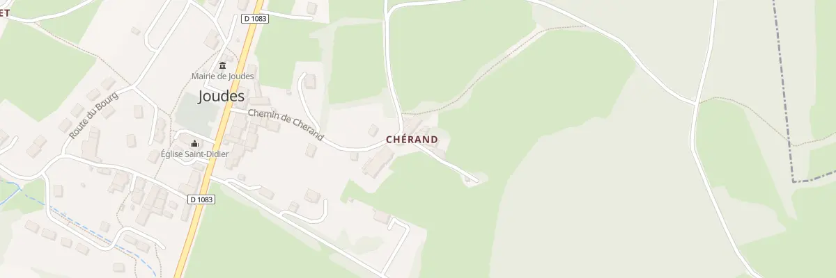 Plan du 20 Che de Cherand à Joudes