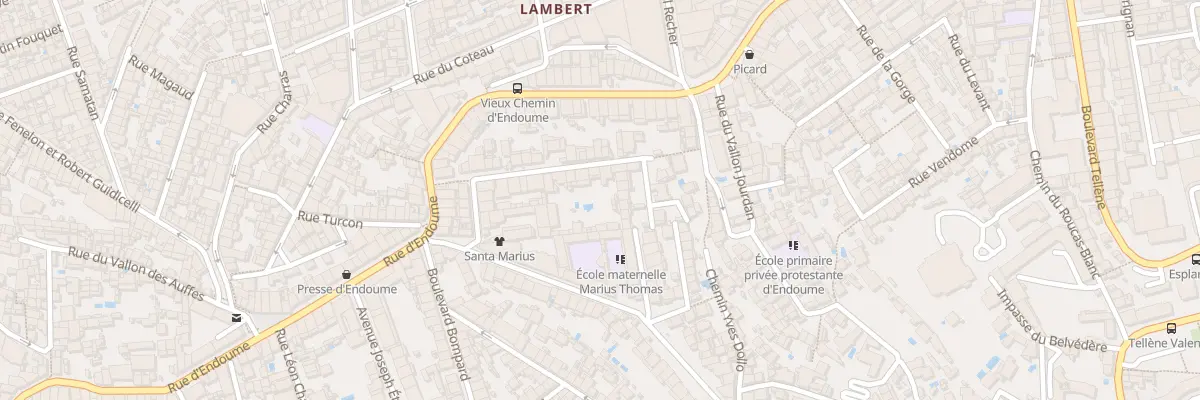 Plan du 34 Rue perlet à Marseille 7e Arrondissement