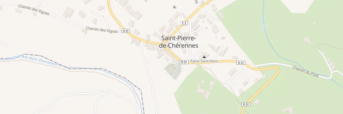 Plan du 40 Rue de l’Eglise à Saint-Pierre-de-Chérennes