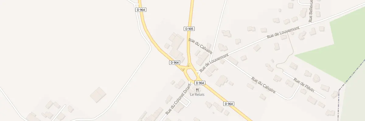 Plan du 1 Rte Departementale 964 à Vacherauville