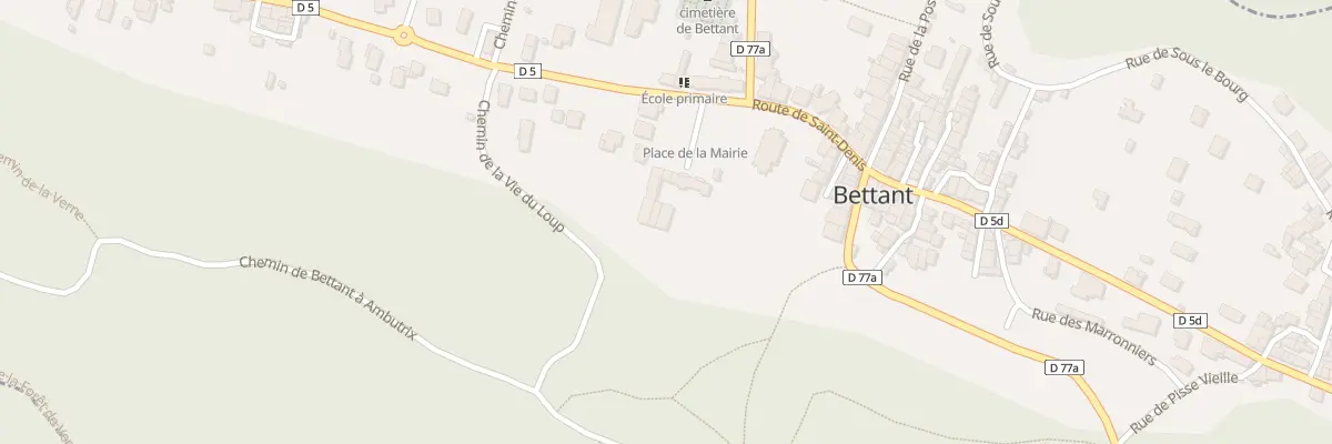 Plan du 55 Pl de la Mairie à Bettant