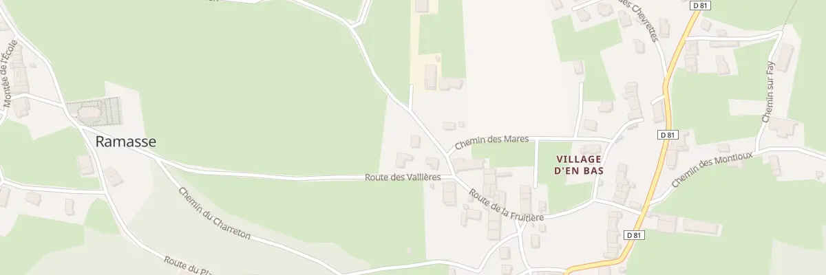 Plan du 36 Rte du Carron à Ramasse