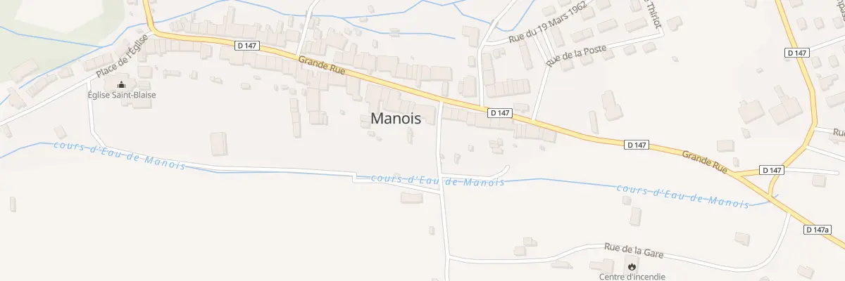 Plan du 44 Gr Grande Rue à Manois