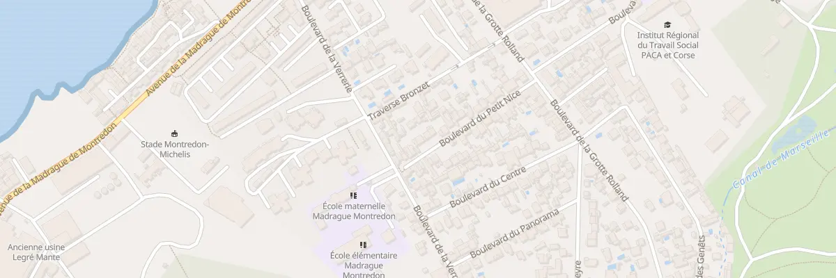 Plan du 28 Bd du Petit Nice à Marseille 8e Arrondissement