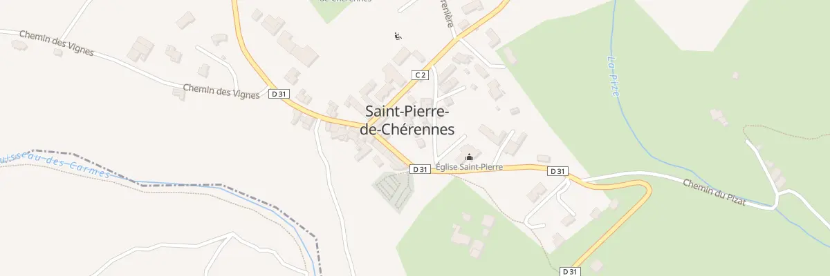 Plan du 55 Rue de l’Eglise à Saint-Pierre-de-Chérennes