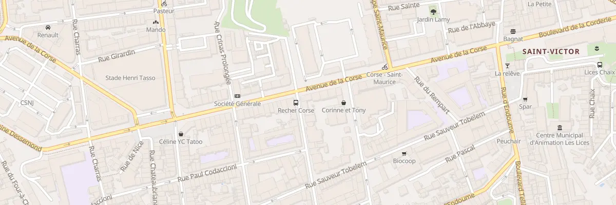 Plan du 45 Av de la Corse à Marseille 7e Arrondissement