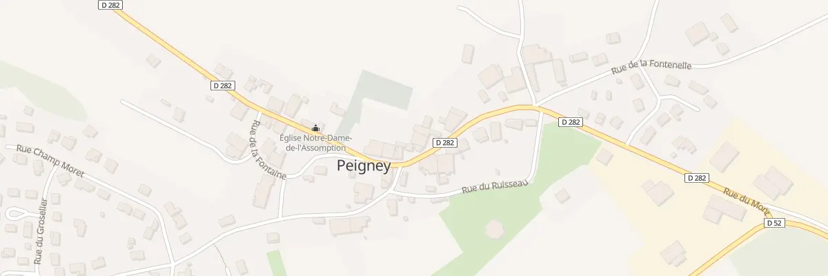 Plan du 1 Rue du Mont à Peigney