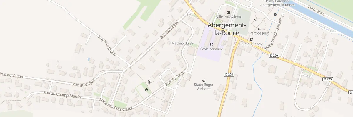 Plan du 8 Rue du Stade à Abergement-la-Ronce