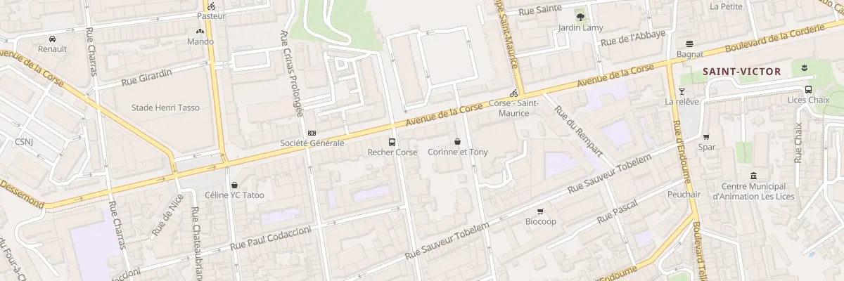 Plan du 43 Av de la Corse à Marseille 7e Arrondissement