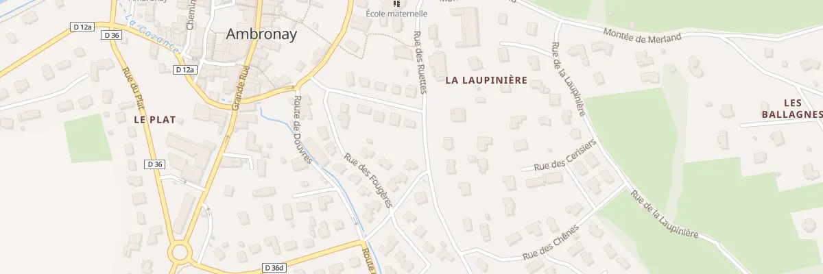 Plan du 10 Rue des Mattes à Ambronay