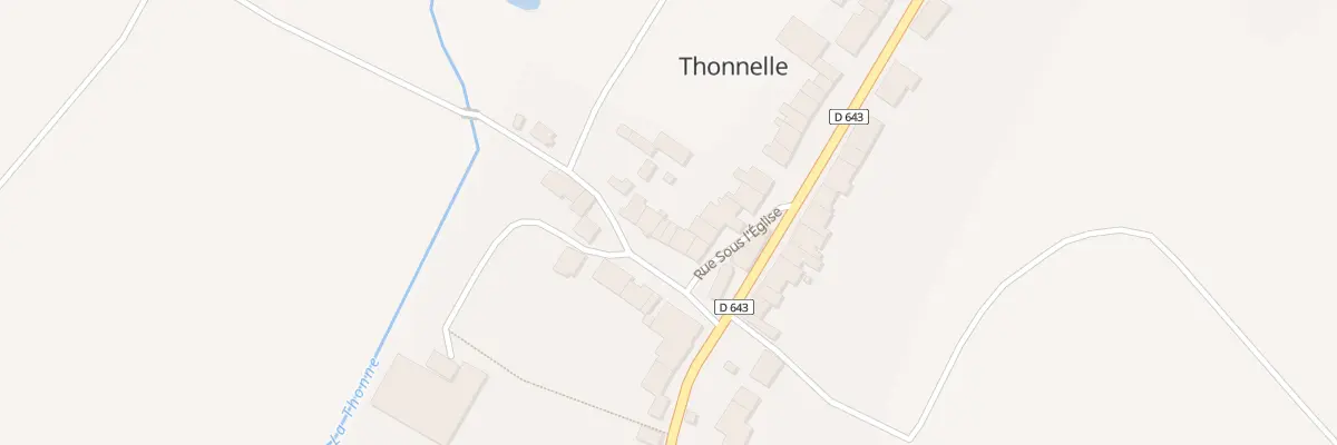Plan du 2 Rue de l’Eglise à Thonnelle
