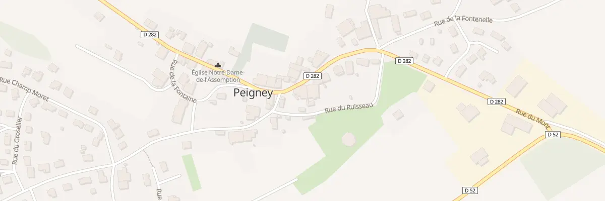 Plan du 2 Rue du Mont à Peigney