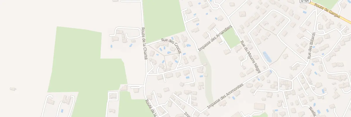 Plan du 134 Rue des Crocus à Gargas