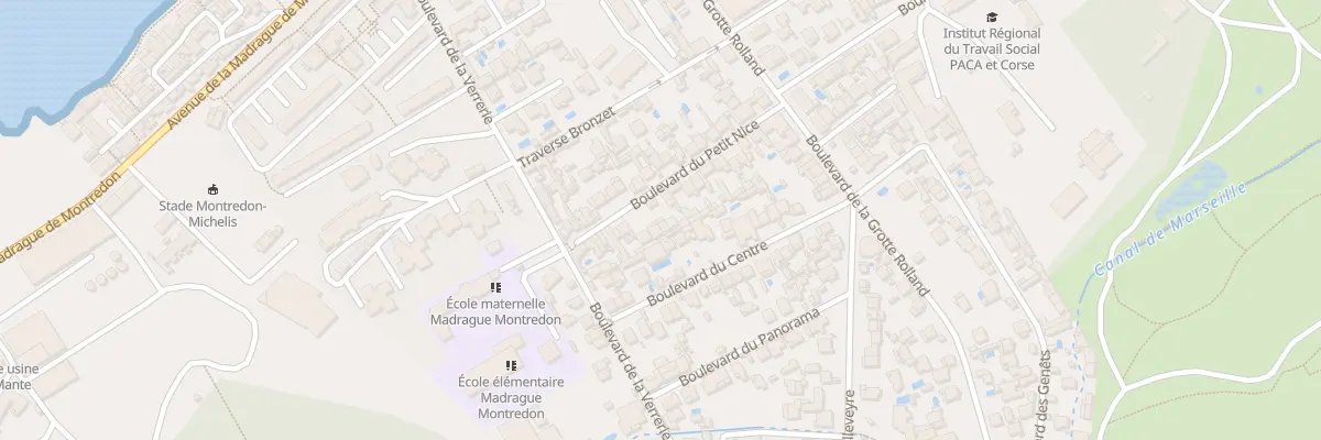 Plan du 25 Bd du Petit Nice à Marseille 8e Arrondissement