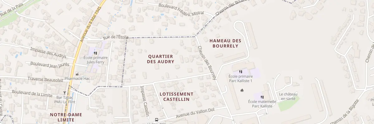 Plan du 135 Che des Bourrely à Marseille 15e Arrondissement