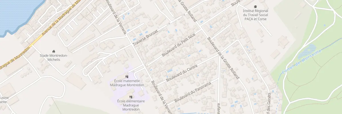 Plan du 23 Bd du Petit Nice à Marseille 8e Arrondissement