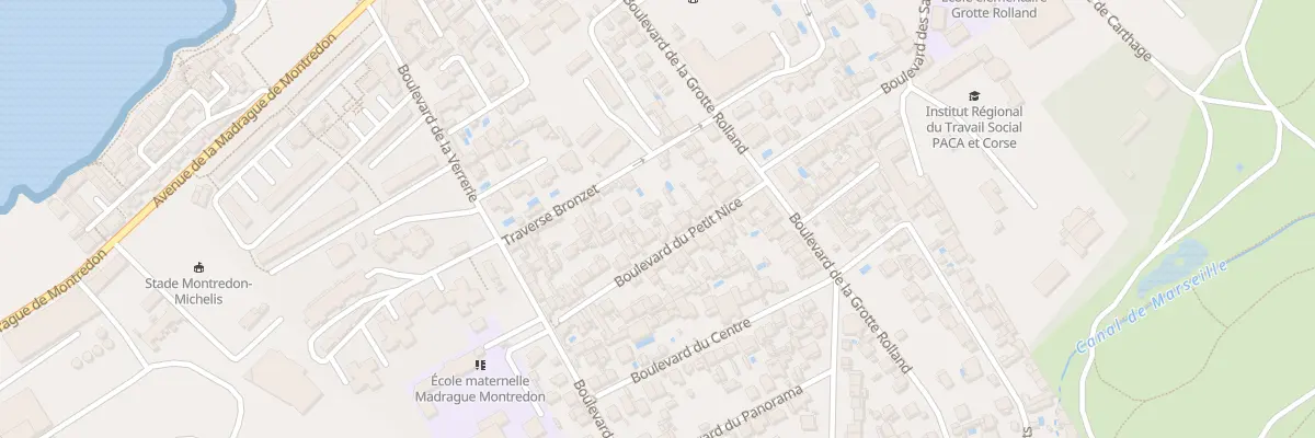 Plan du 8 Bd du Petit Nice à Marseille 8e Arrondissement