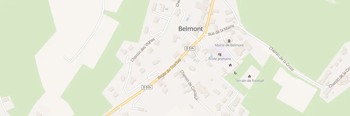 Plan du 92 Rte du Truchay à Belmont