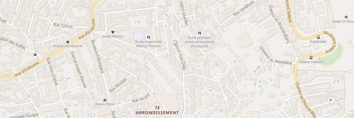 Plan du 32 Che Yves Dollo à Marseille 7e Arrondissement
