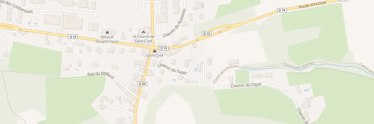Plan du 3 Che du Fayet à Saint-Chef
