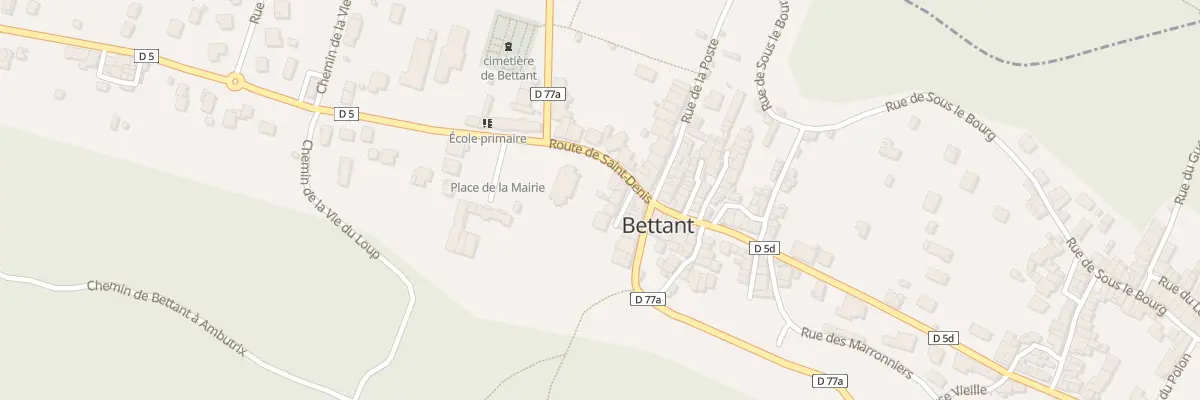 Plan du 15 Imp de la Cure à Bettant