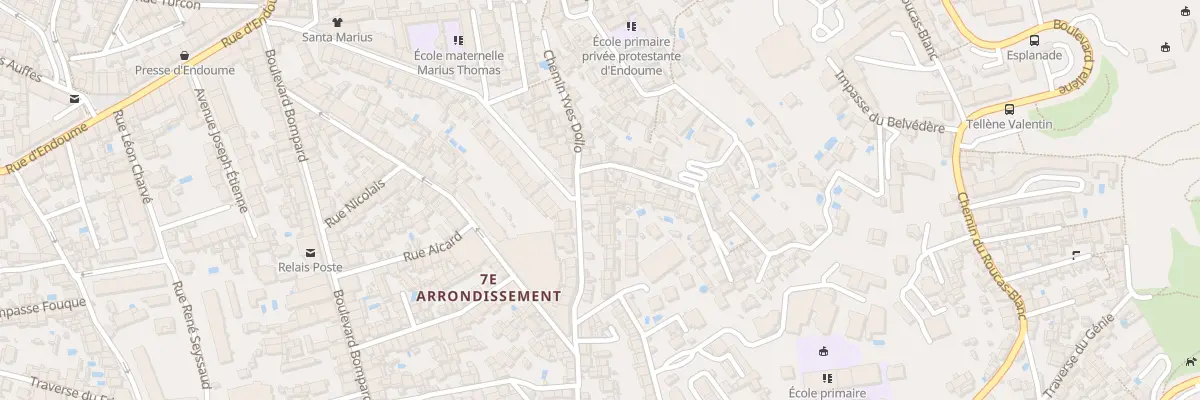 Plan du 5 Che du Vallon de l’Oriol à Marseille 7e Arrondissement