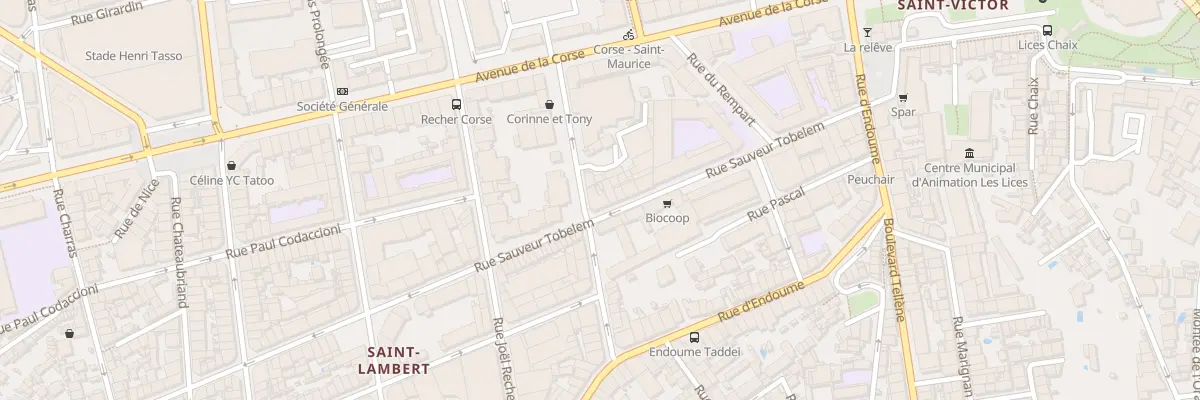 Plan du 20 Rue sauveur tobelem à Marseille 7e Arrondissement