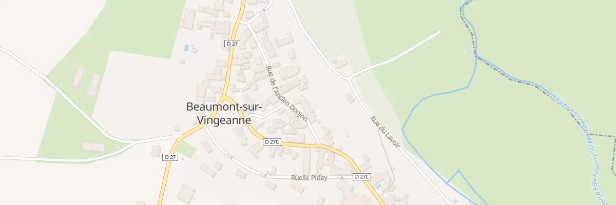 Plan du 6 Rue de l’Ancien Donjon à Beaumont-sur-Vingeanne
