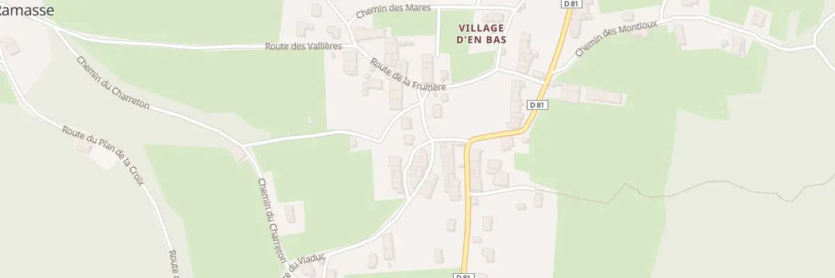 Plan du 1 Rte de la Fruitiere à Ramasse
