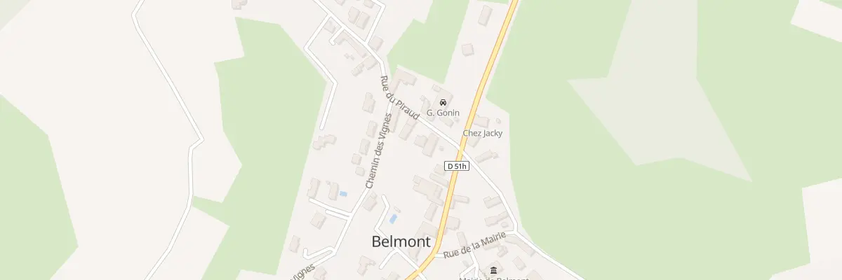 Plan du 3 Rue du Piraud à Belmont