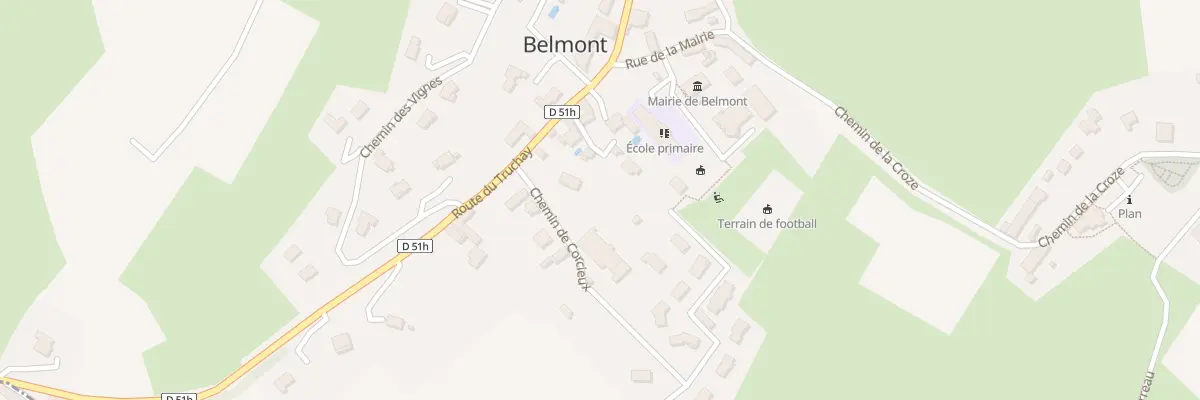 Plan du 1 Che de Corcieux à Belmont