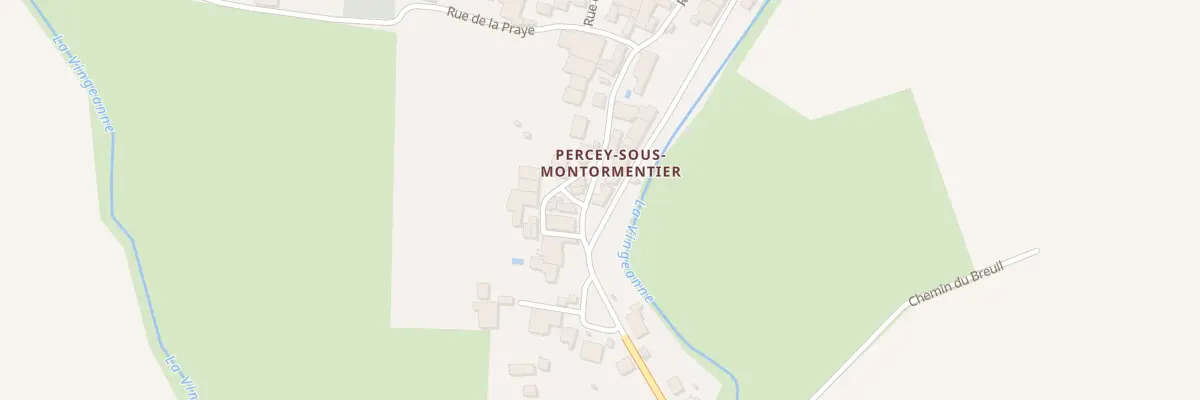 Plan du 1 Rue de la Grotte aux Fées à Cusey