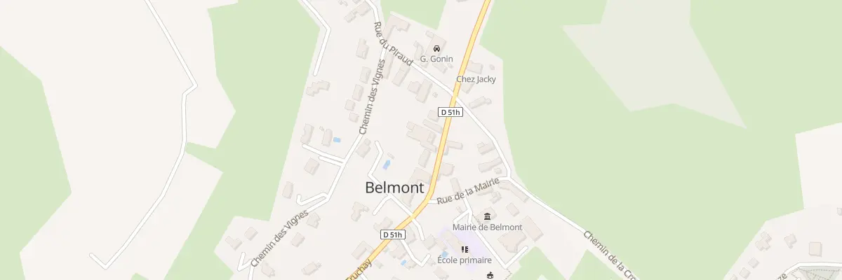 Plan du 76 Rte du Truchay à Belmont