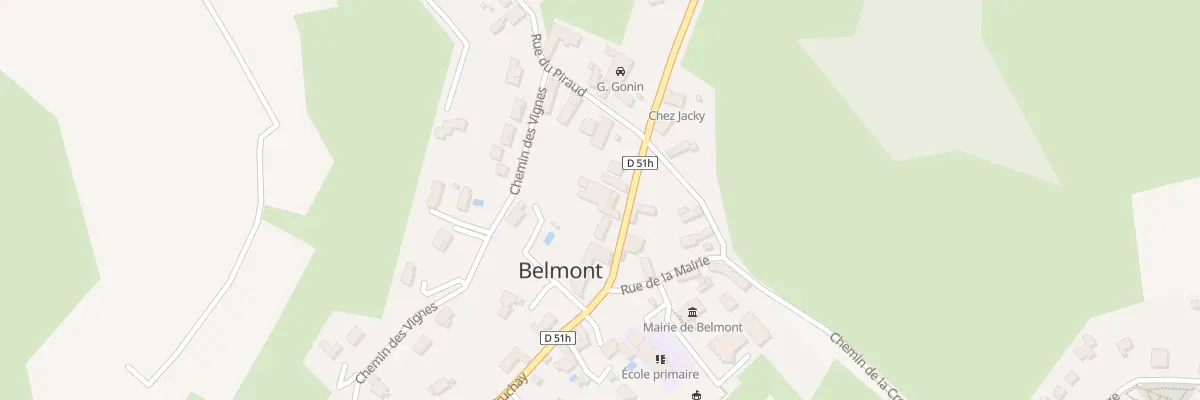 Plan du 76 Rte du Truchay à Belmont