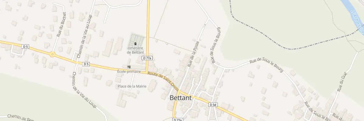 Plan du 90 Rue de la Poste à Bettant