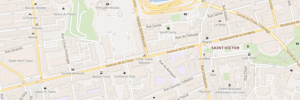 Plan du 26 Av de la Corse à Marseille 7e Arrondissement
