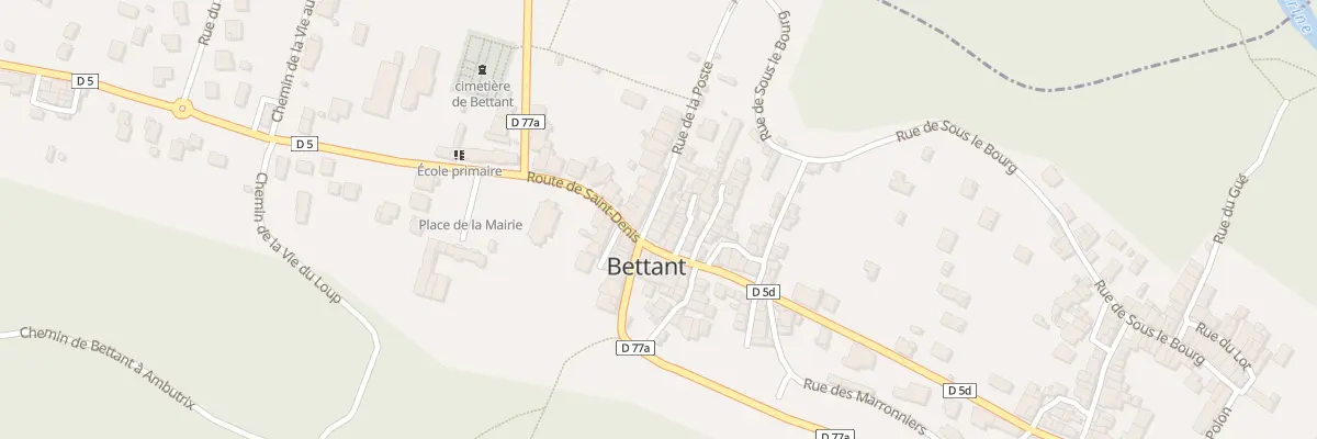 Plan du 20 Rue de la Poste à Bettant