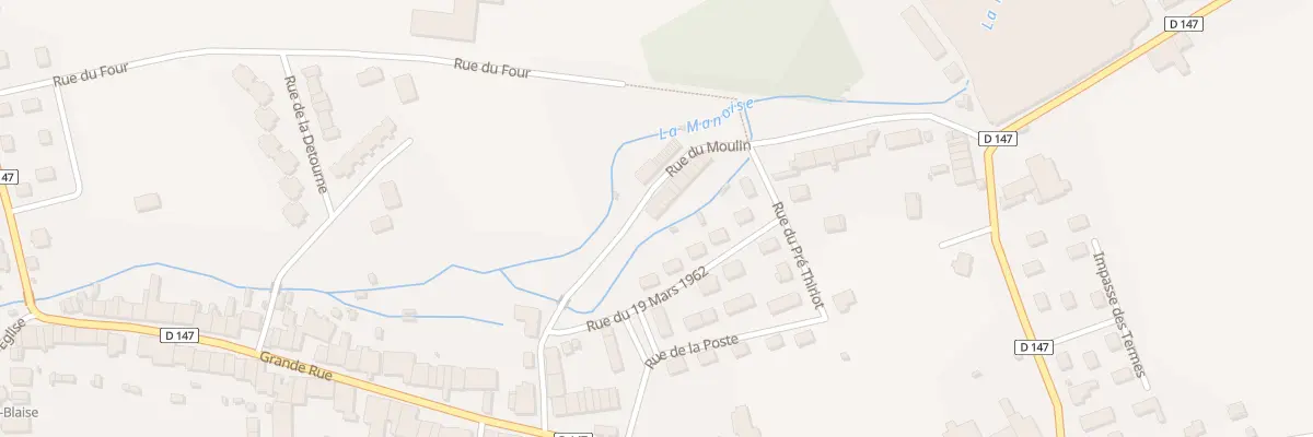 Plan du 2 Rue du Moulin à Manois