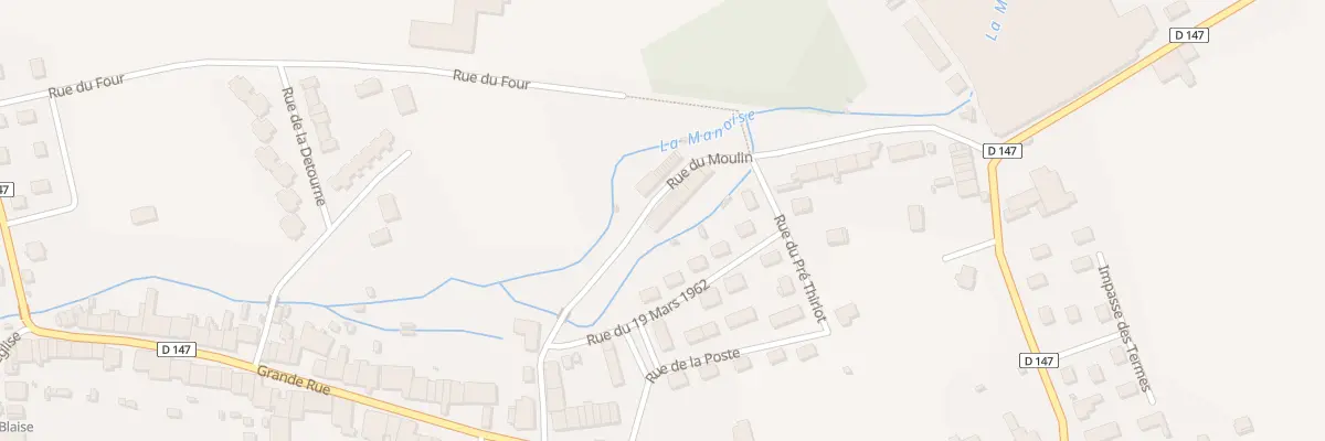 Plan du 4 Rue du Moulin à Manois