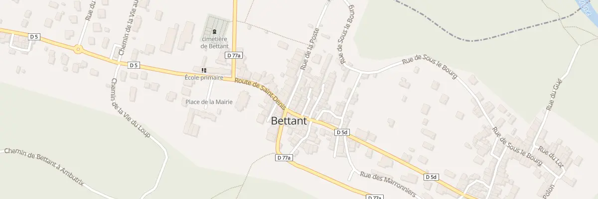 Plan du 25 Rue de la Poste à Bettant