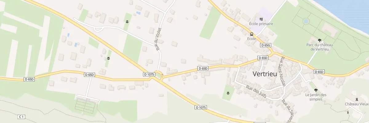 Plan du 266 Rue Dessous des Côtes à Vertrieu