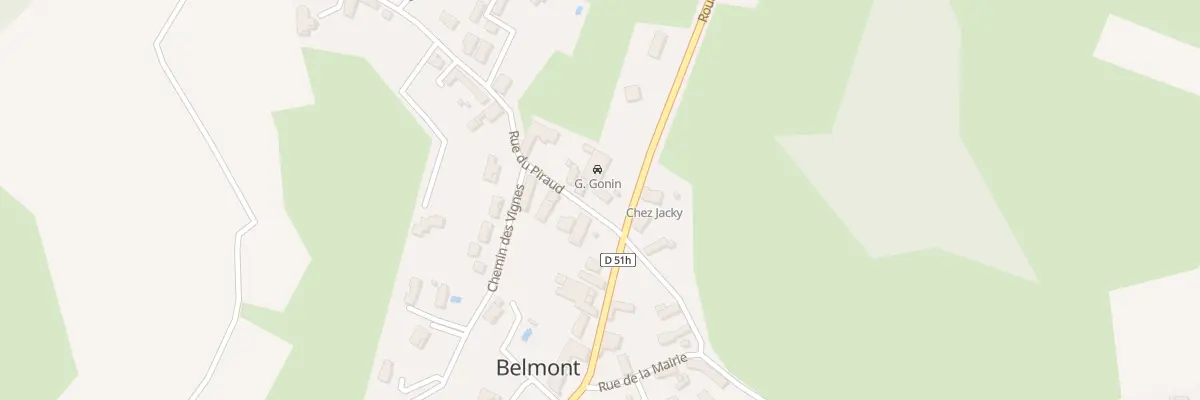 Plan du 2 Rue du Piraud à Belmont