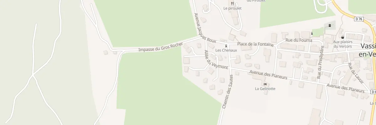 Plan du 75 All du Veymont à Vassieux-en-Vercors