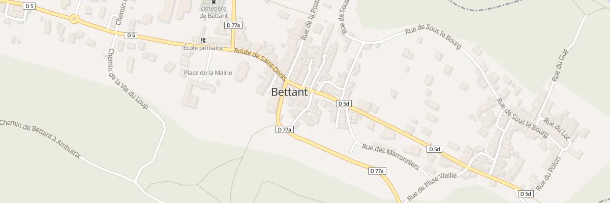 Plan du 5 Rue de la Vie Chavaz à Bettant
