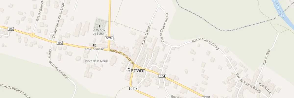 Plan du 80 Rue de la Poste à Bettant